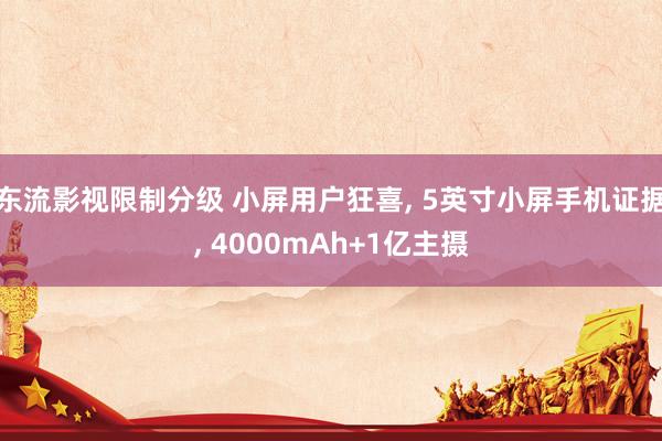 东流影视限制分级 小屏用户狂喜， 5英寸小屏手机证据， 4000mAh+1亿主摄